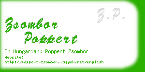 zsombor poppert business card